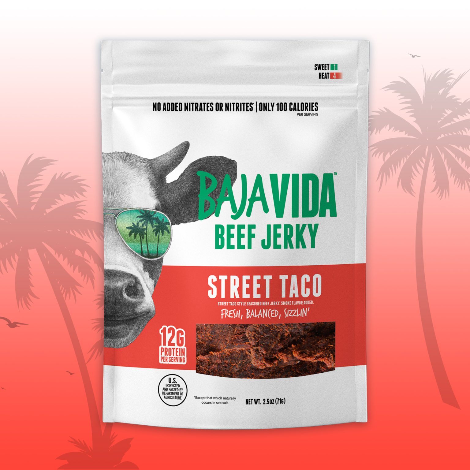 Street Taco Beef Jerky 100 Natural, KetoFriendly Snack Baja Jerky