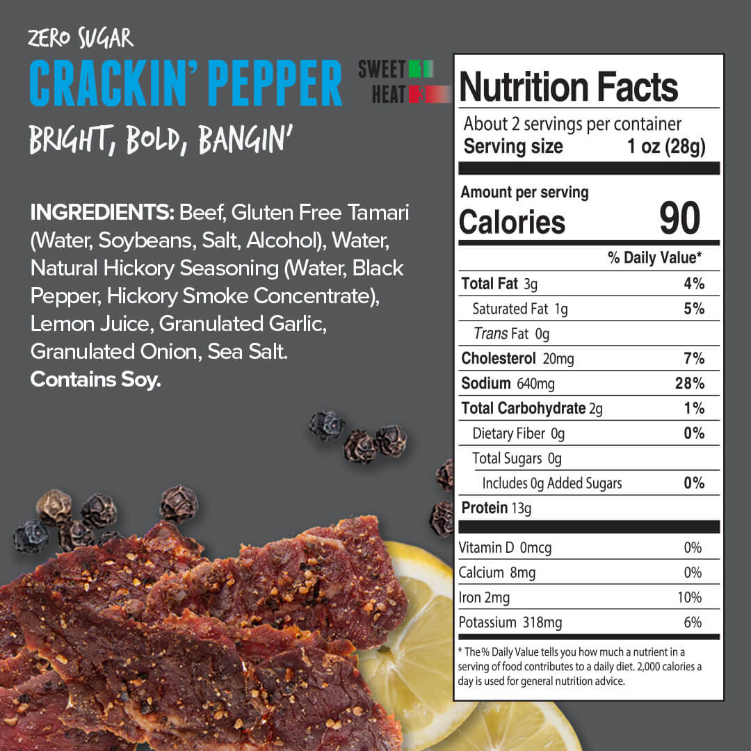 Crackin Pepper Nutrition