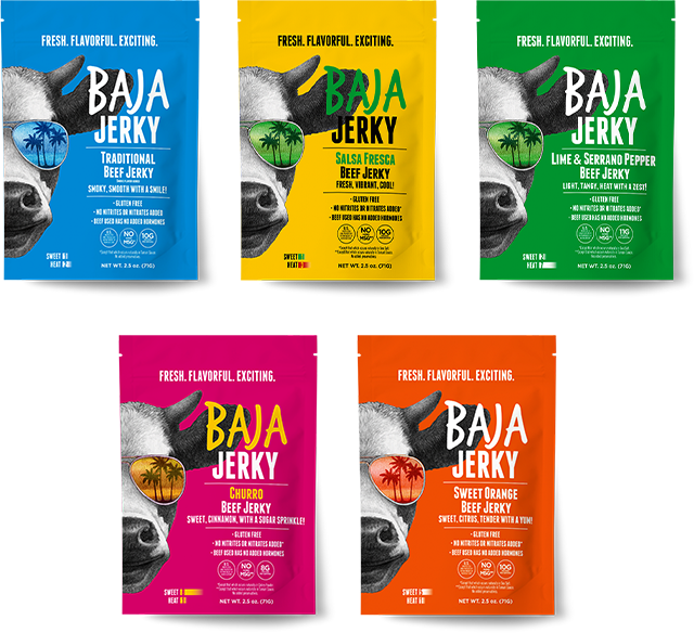 Baja Jerky Flavors Mobile Packs