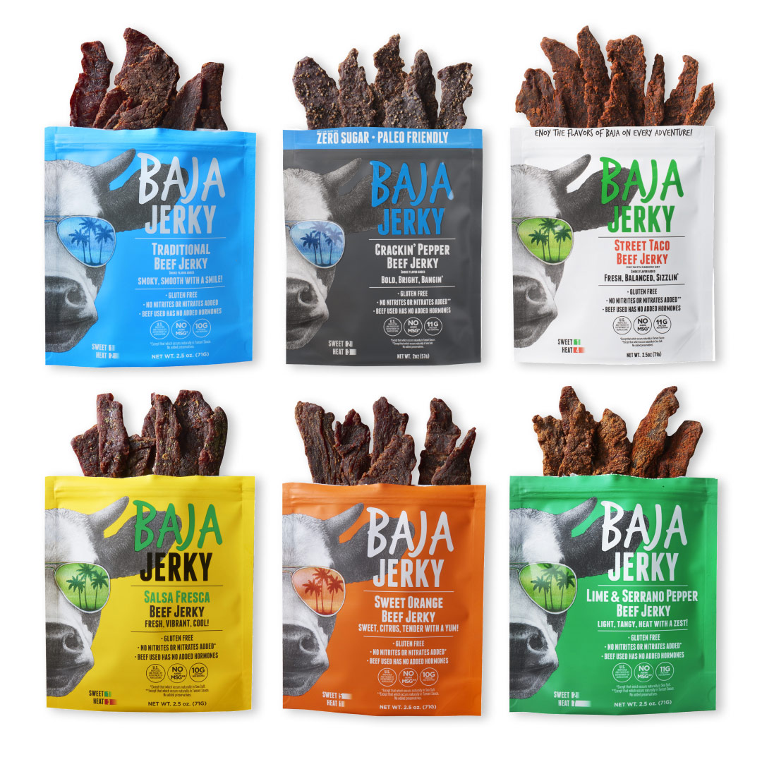 Baja Vida AllNatural Nitrate Free Beef Jerky, Organic Dried Mangos
