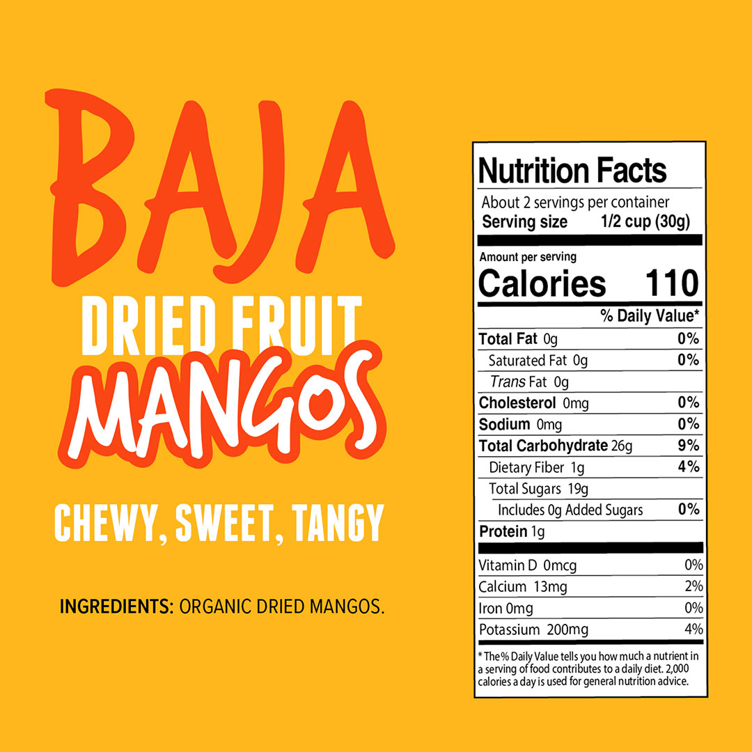 dried mangos nutrition