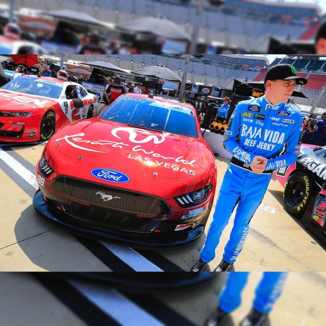 So exciting to see Baja Vida on @rileyherbst race suit this past weekend at the Battle at Bristol that ended in a P5 result for the #98 @resortsworldlv Car! @stewarthaasracing 

#BajaVida #BajaJerky #FoodCity300 #ItsBristolBaby #NASCAR #XFinitySeries